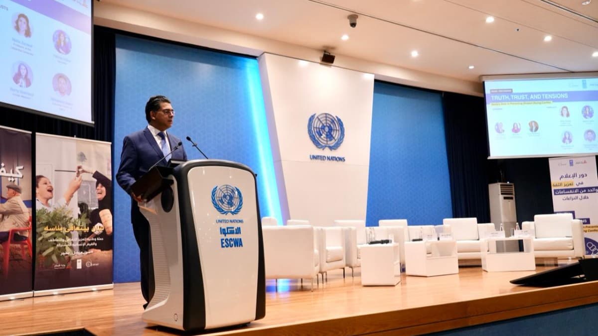الوزير مرقص دعا من بيت الأمم المتحدة في بيروت إلى دعم مشروع قانون الإعلام الجديد المتضمن للمرة الأولى أحكاماً تكافح خطاب الكراهية