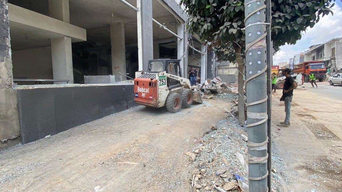 إطلاق حملة رفع الركام في مدينة النبطية
