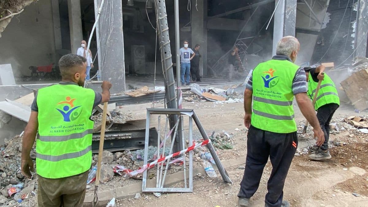 إطلاق حملة رفع الركام في مدينة النبطية
