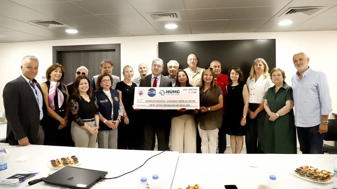مبادرة إنسانية وهبة روتارية عبر"gift of life Lebanon" تنقذ حياة أطفال في مستشفى حمود