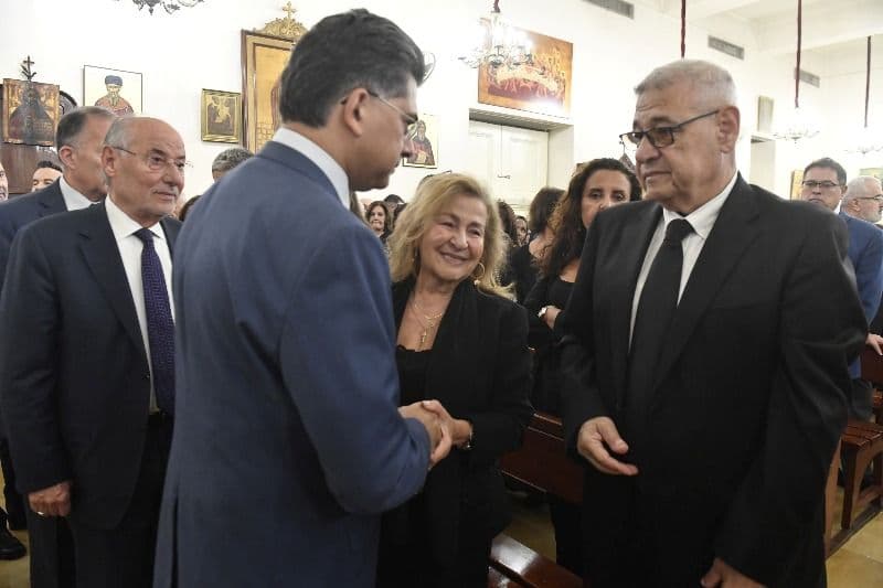 الوزير مرقص وفاعليات شاركوا في جنازة البروفسور نسيم الخوري